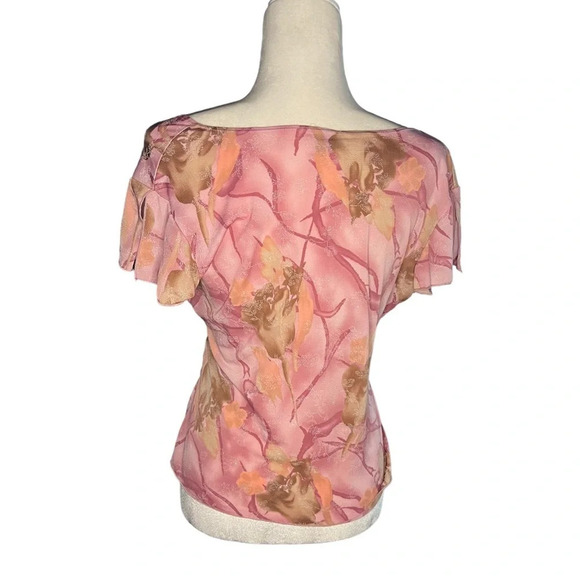 Y2K Pink Wrap-Style Blouse - Picture 3 of 4